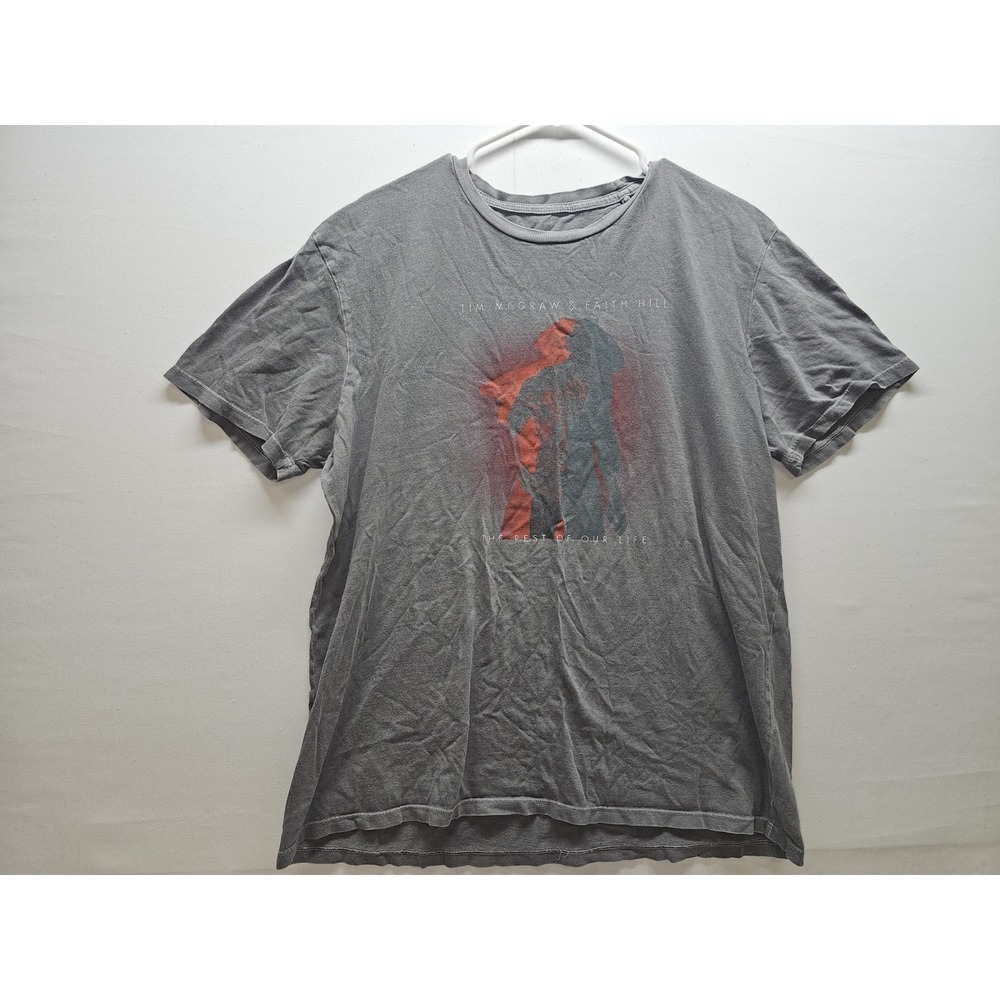 Tim McGraw Faith Hill Soul2Soul Tour Shirt Mens XL Grey Rest of Our Life Concert